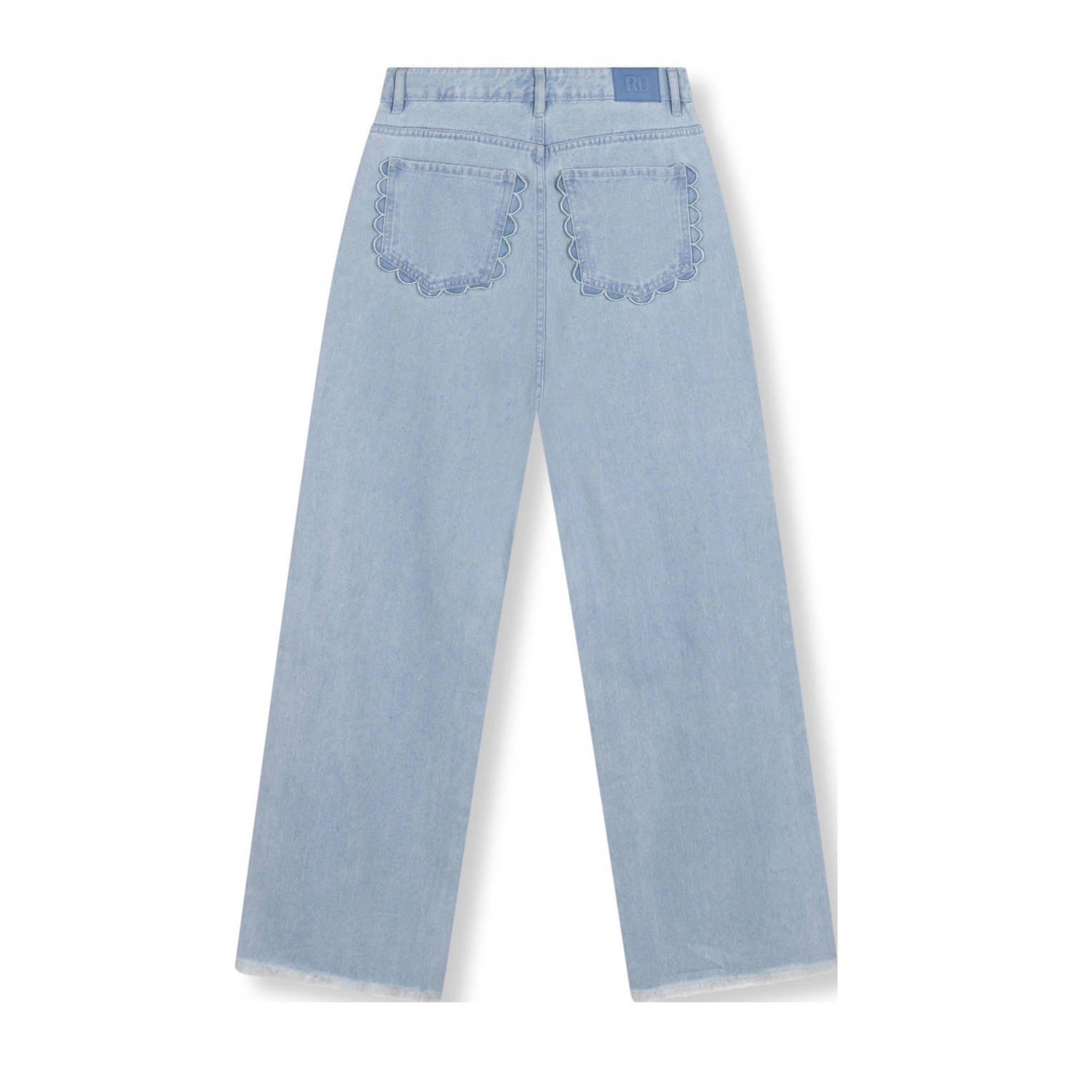 Refined Department high waist wide leg jeans light blue denim