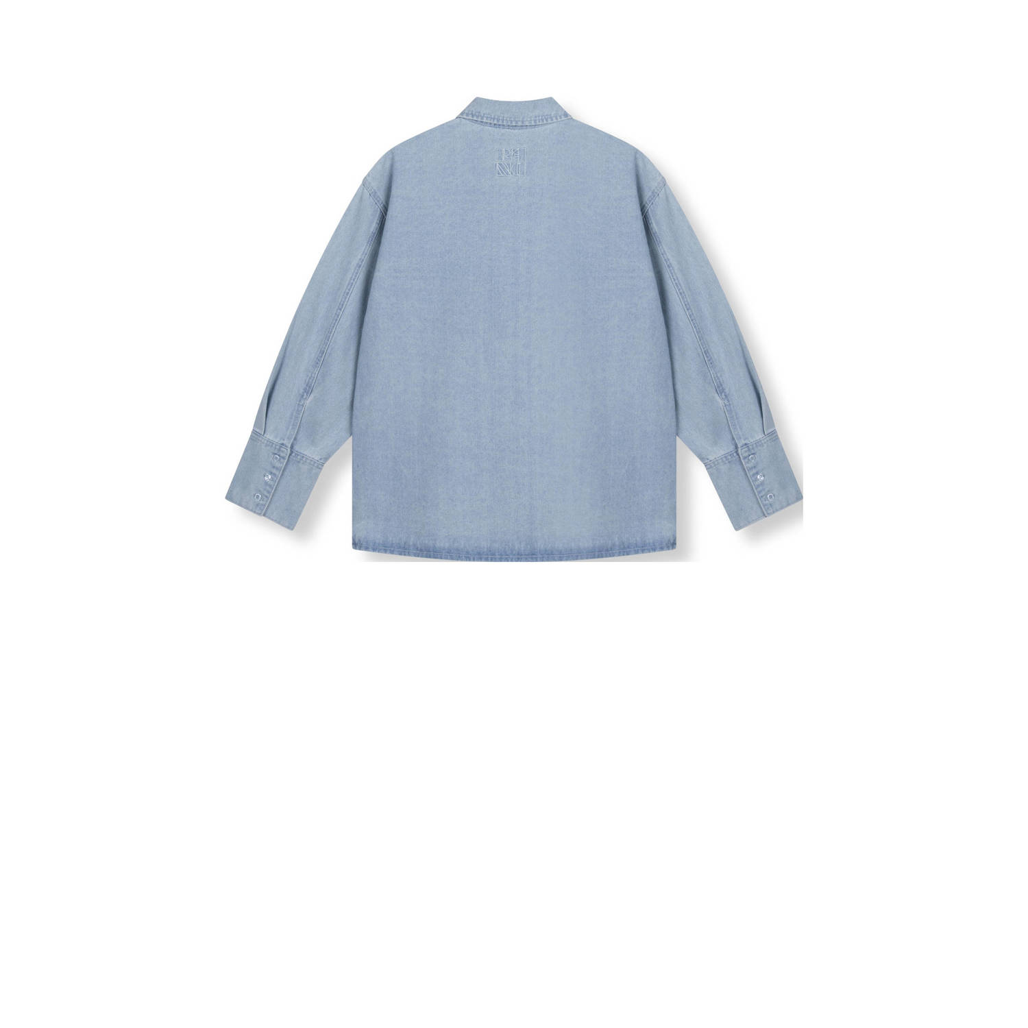 Refined Department denim blouse light blue denim
