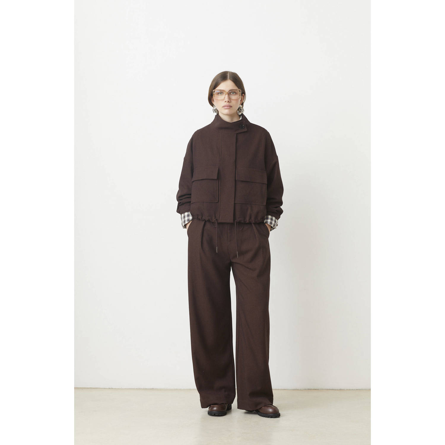 Suncoo trenchcoat donkerbruin