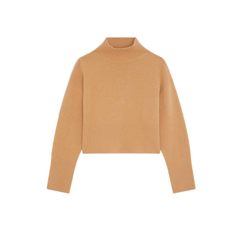 Suncoo gebreide trui met wol camel afbeelding
