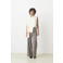 Suncoo wide leg high waist broek bruin