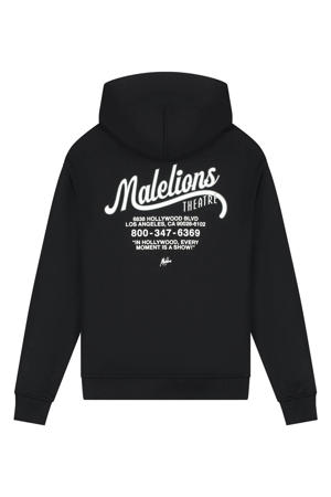 hoodie met backprint zwart