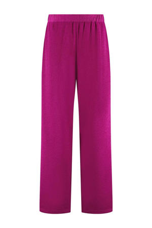 straight high waist broek fuchsia