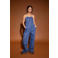 Studio AMAYA high waist wide leg jeans medium blue denim