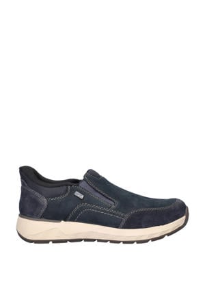 nubuck instappers donkerblauw
