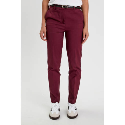 Cache Cache tapered high waist pantalon donkerrood afbeelding