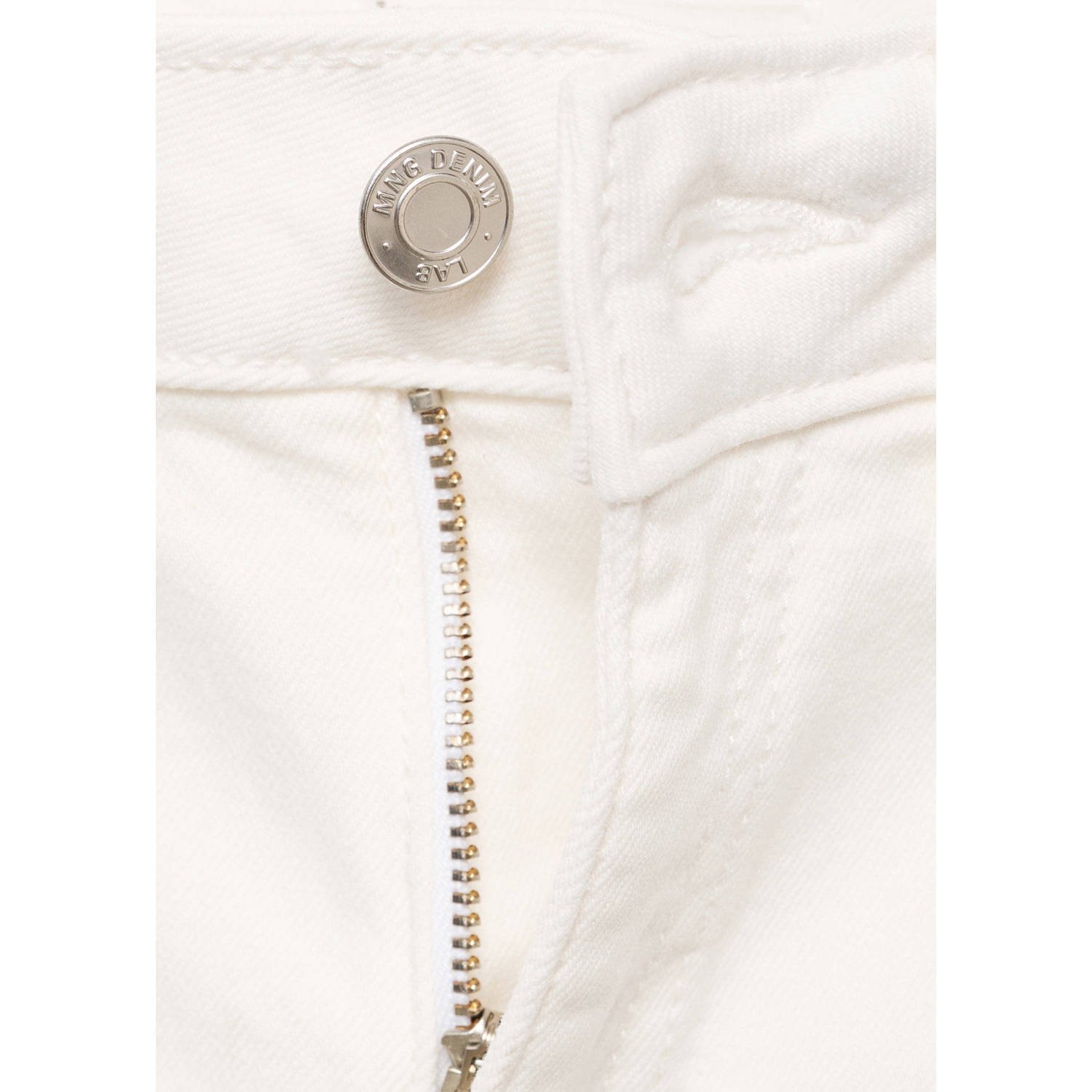 Mango Kids waist slim fit jeans wit