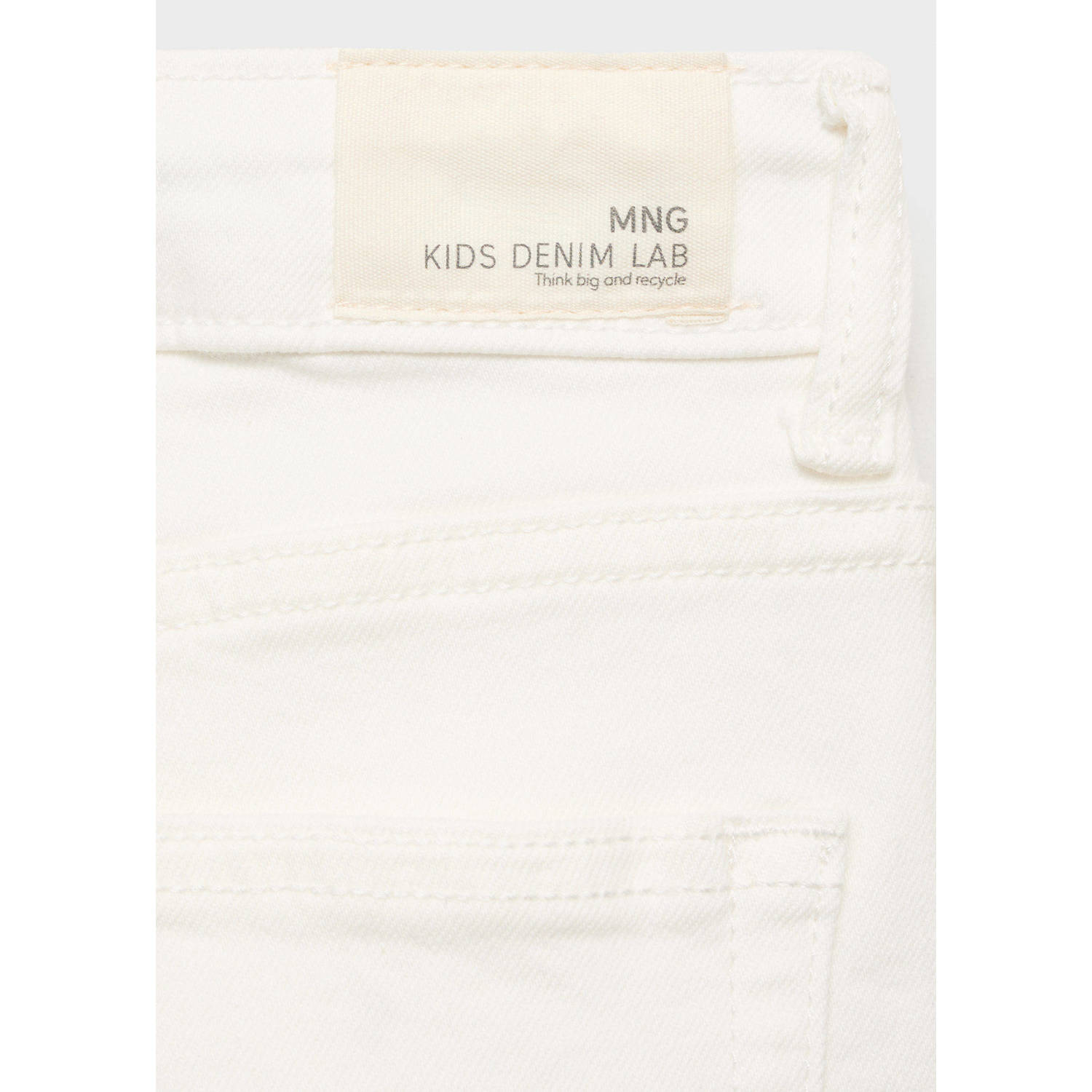Mango Kids waist slim fit jeans wit