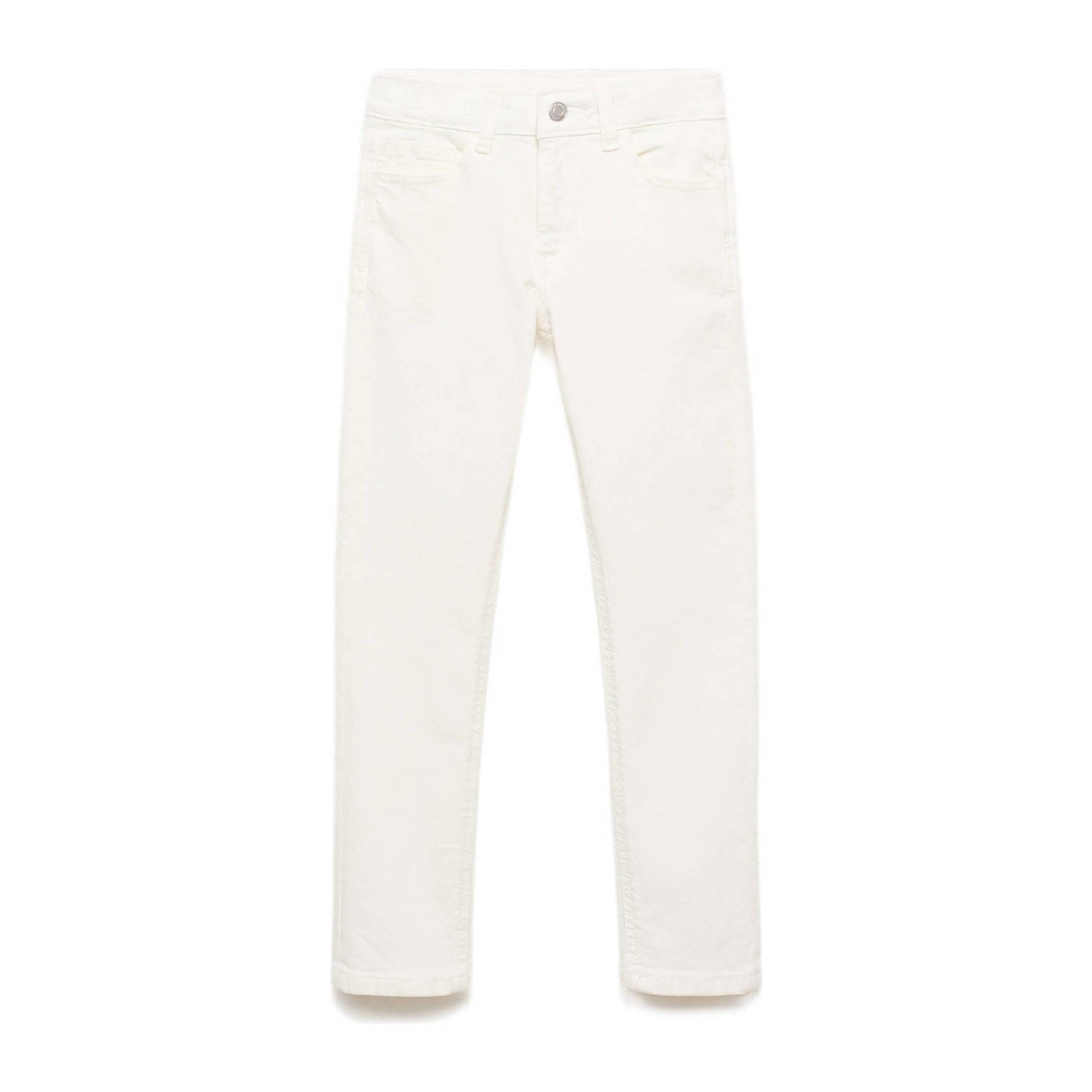 Mango Kids waist slim fit jeans wit