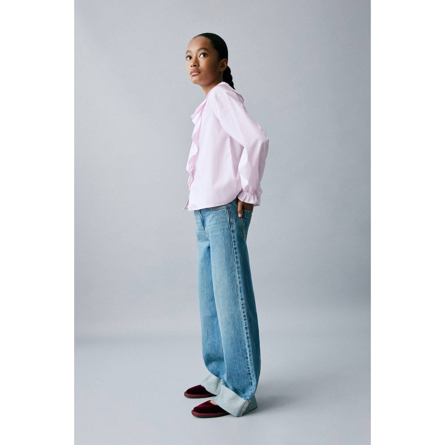 Mango Kids blousetop lichtroze