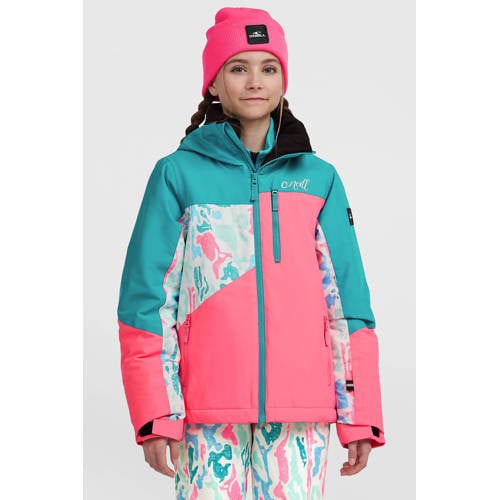 O'Neill ski-jas FWC'Cruz Triple roze/aqua/mintgroen afbeelding