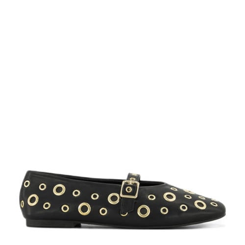 Graceland ballerina's met eyelets zwart afbeelding