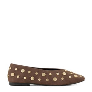 ballerina's met studs bruin