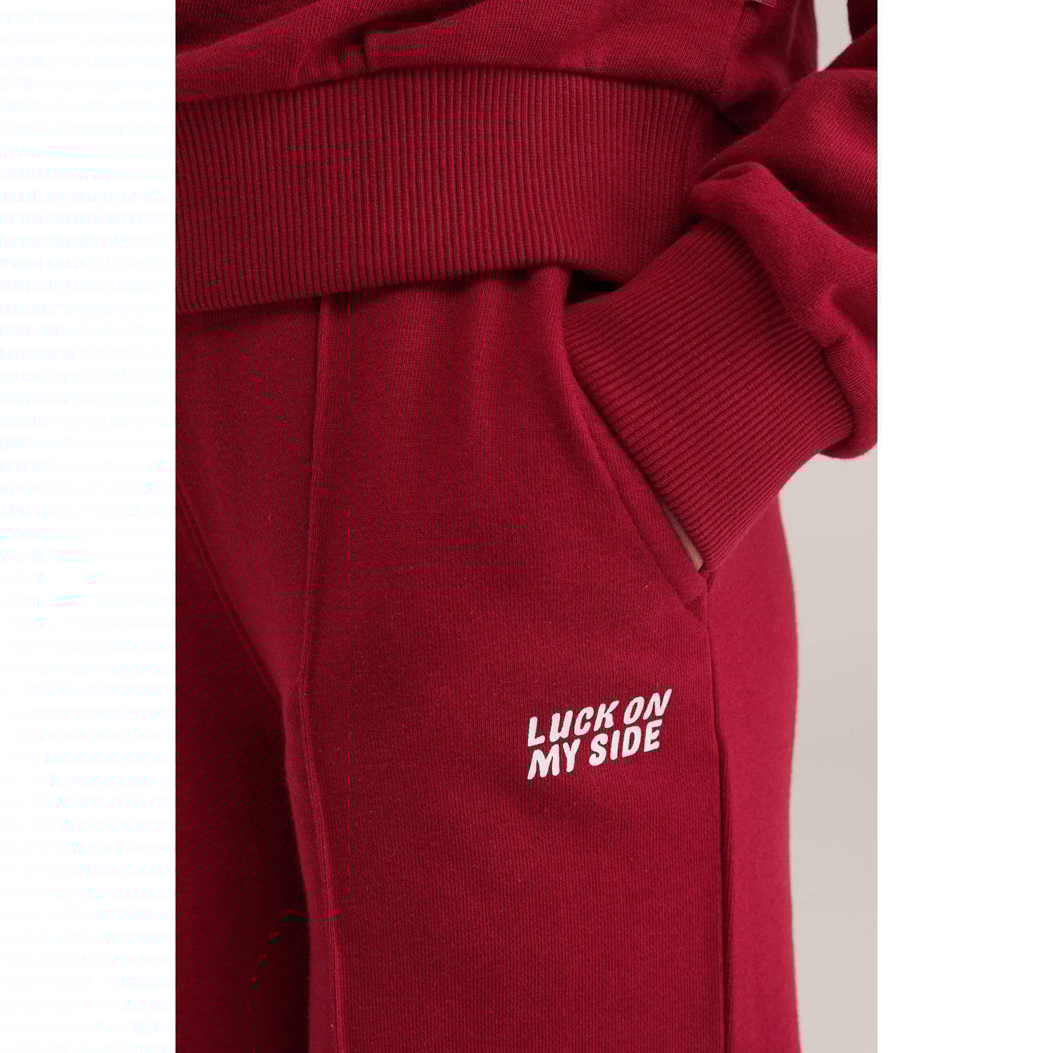 WE Fashion loose casual broek rood