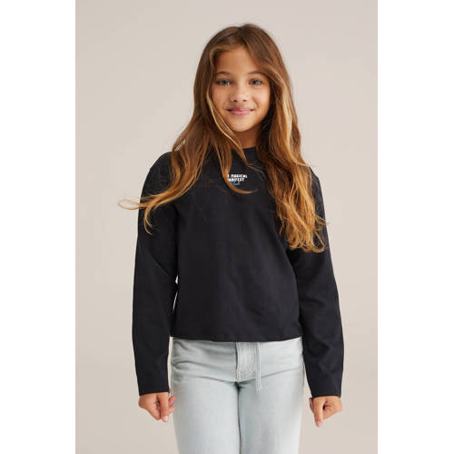 WE Fashion longsleeve zwart afbeelding