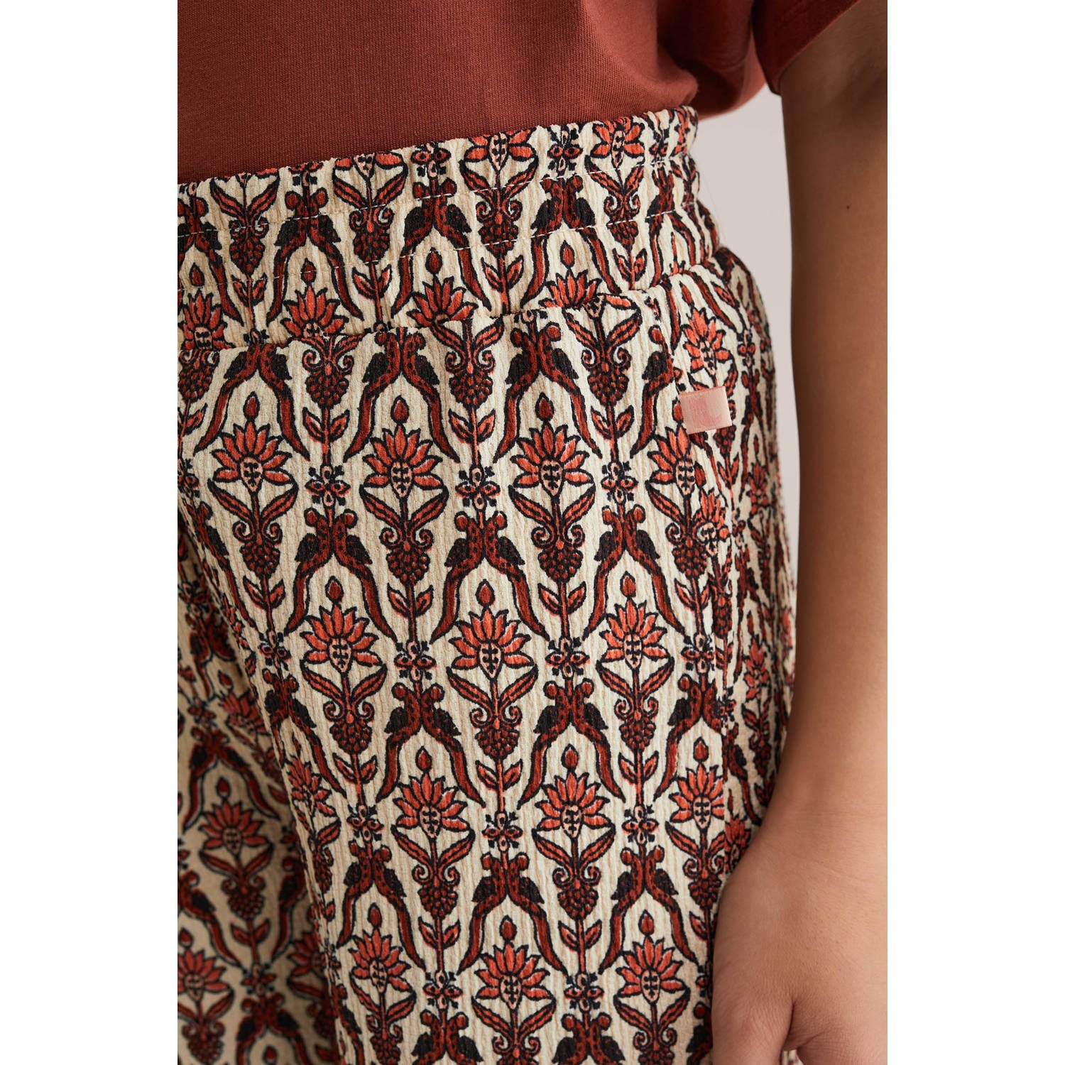 WE Fashion loose palazzo broek oranje