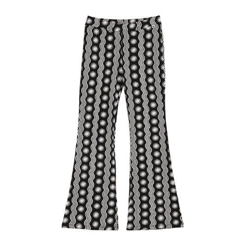 WE Fashion flared broek zwart afbeelding
