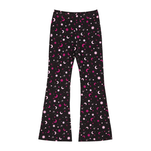 WE Fashion flared broek zwart afbeelding