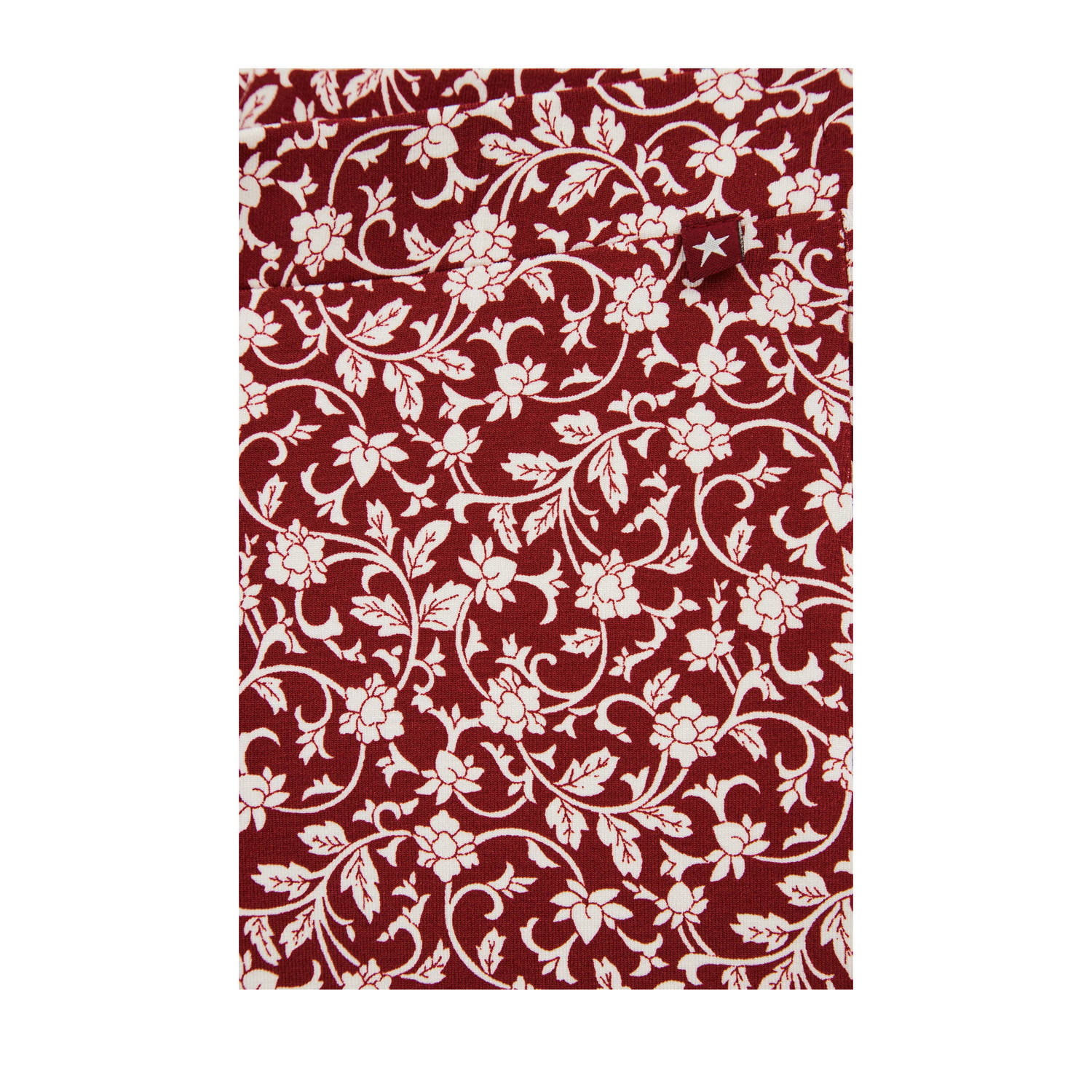 WE Fashion flared broek donkerrood