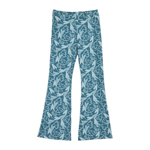 WE Fashion flared broek blauw afbeelding