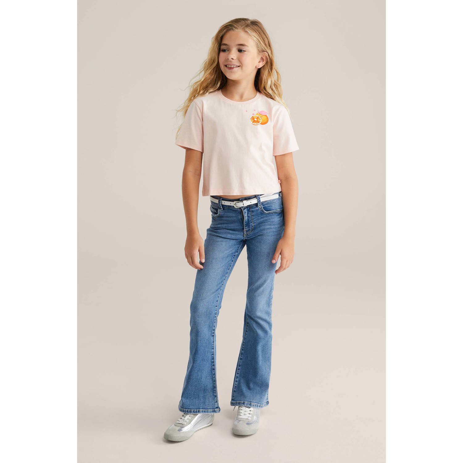 WE Fashion T-shirt lichtroze