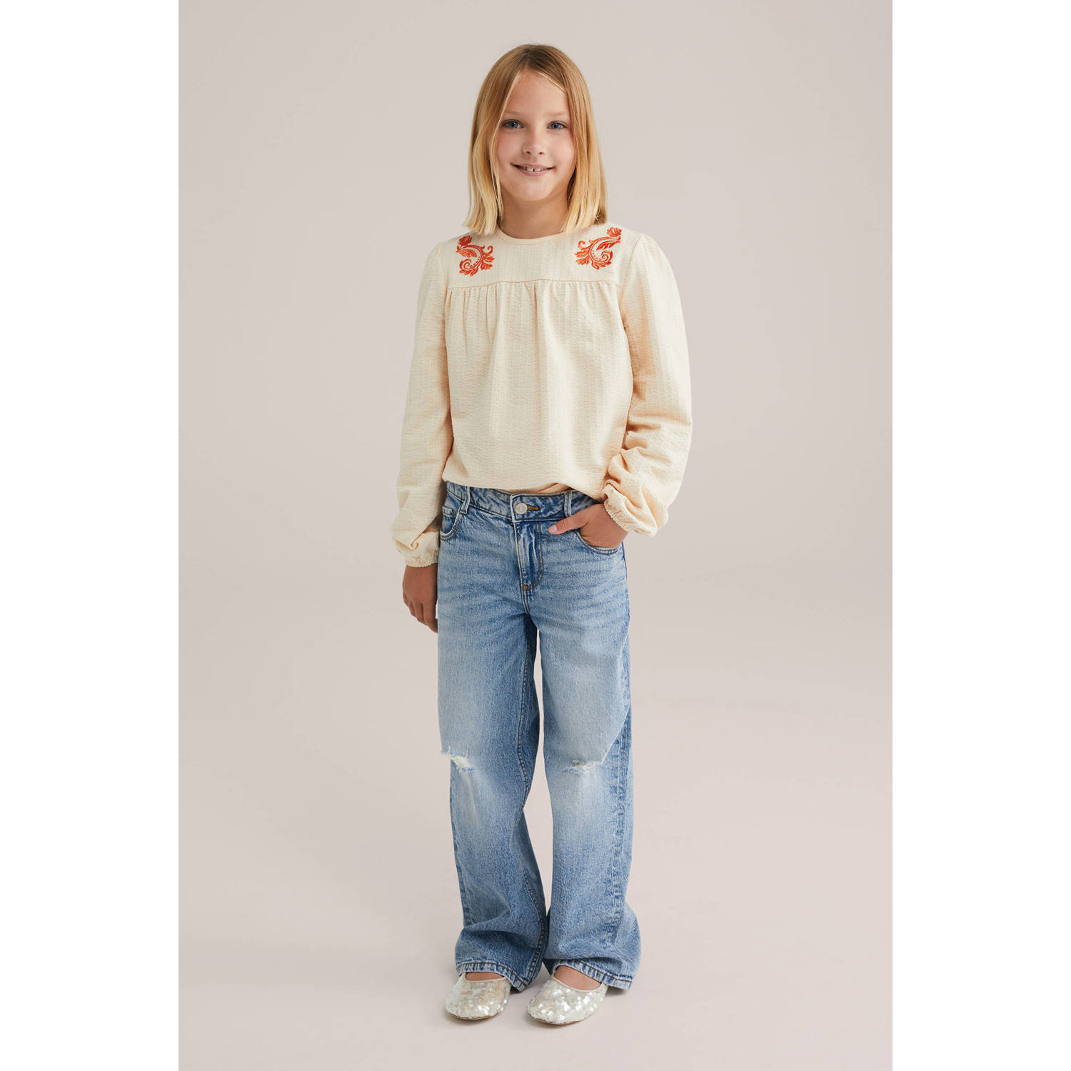 WE Fashion blousetop ecru