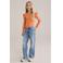 WE Fashion longsleeve oranje rib gebreid