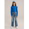WE Fashion longsleeve rib gebreid blauw