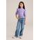 WE Fashion longsleeve lila rib gebreid