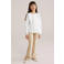 WE Fashion fluwelen flared flared broek zand