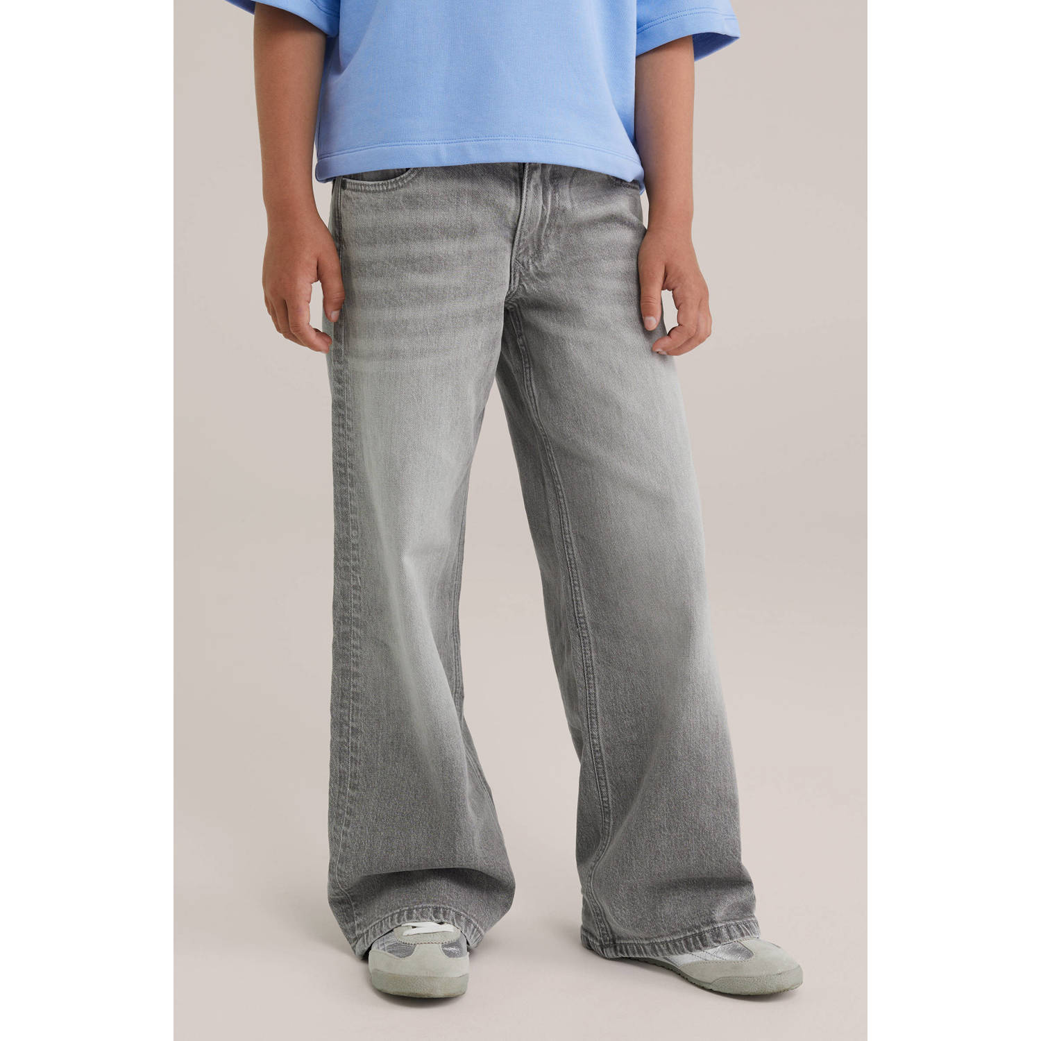 WE Fashion relaxed wide leg jeans grey denim