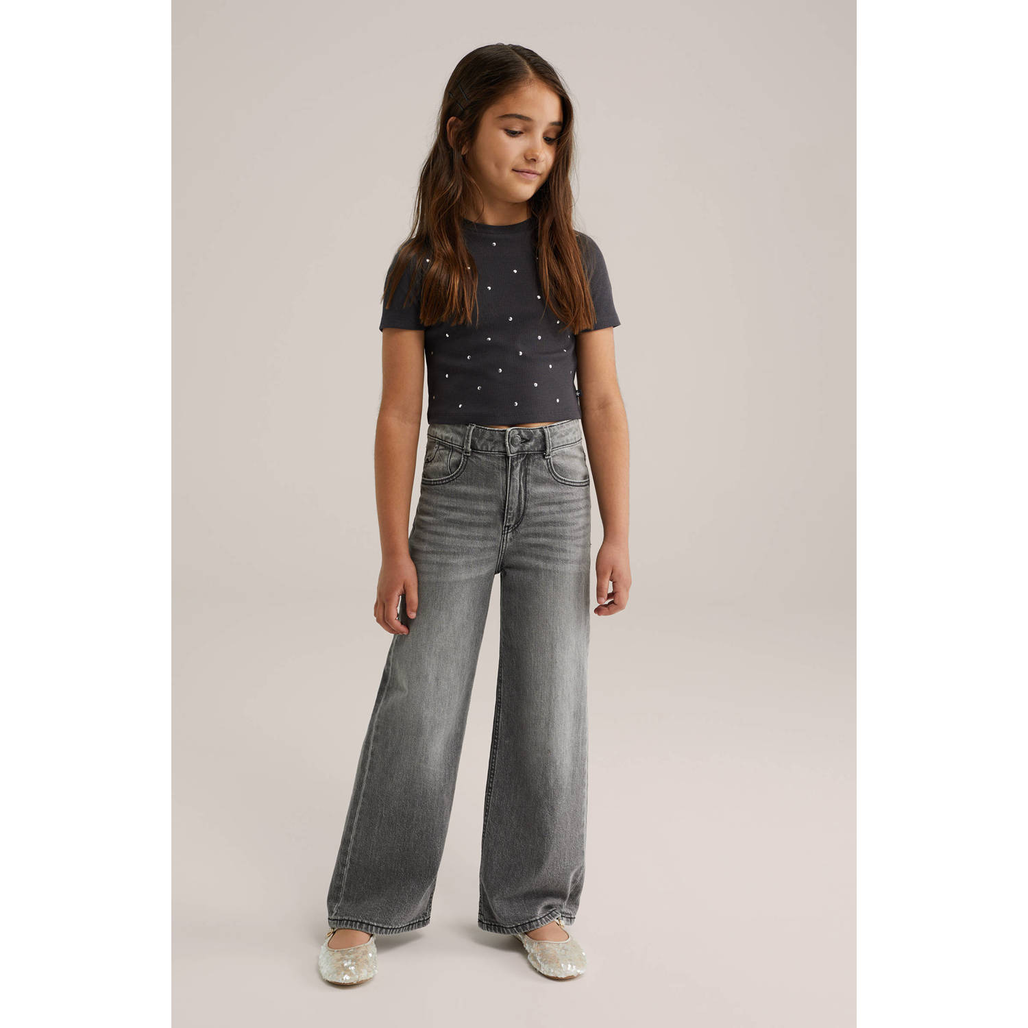 WE Fashion T-shirt antraciet