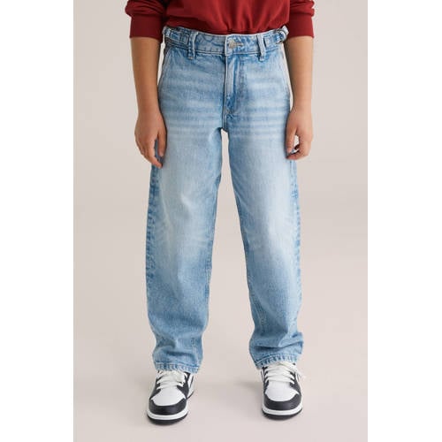 WE Fashion Blue Ridge loose fit jeans light blue denim afbeelding