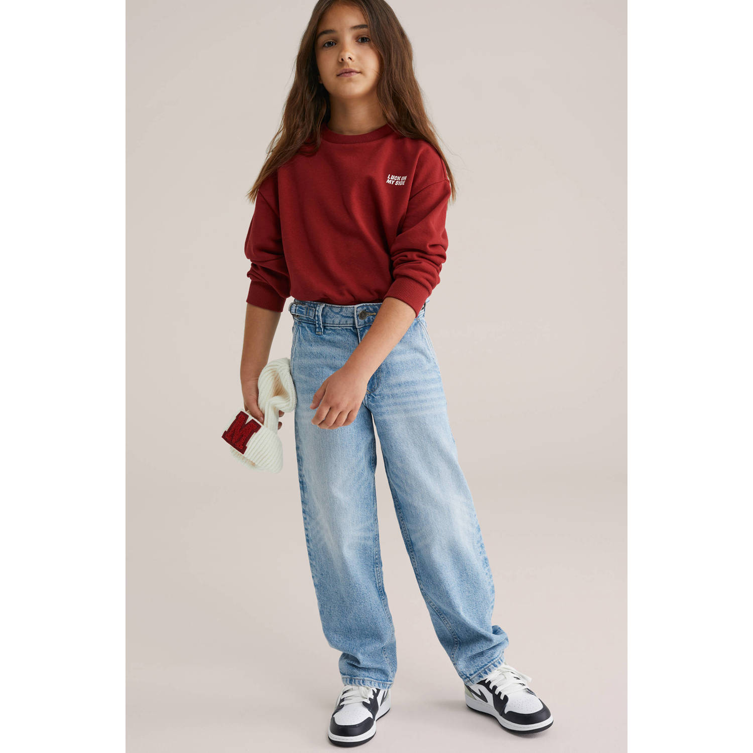 WE Fashion loose fit jeans light blue denim