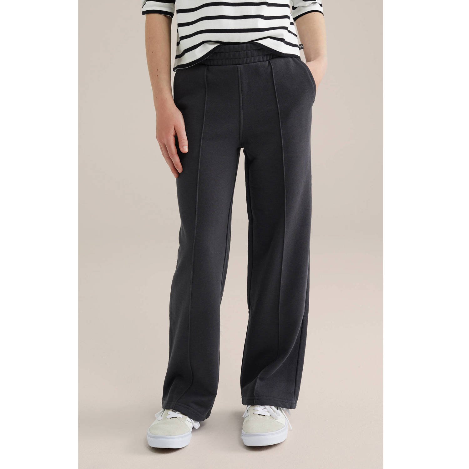 WE Fashion loose casual broek antraciet