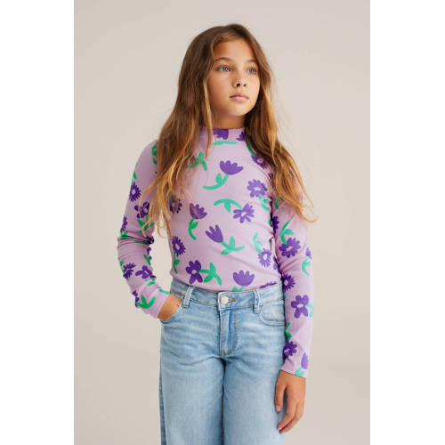 WE Fashion longsleeve paars afbeelding