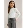 WE Fashion longsleeve rib gebreid wit