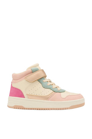 sneakers beige/lichtroze/lichtgroen
