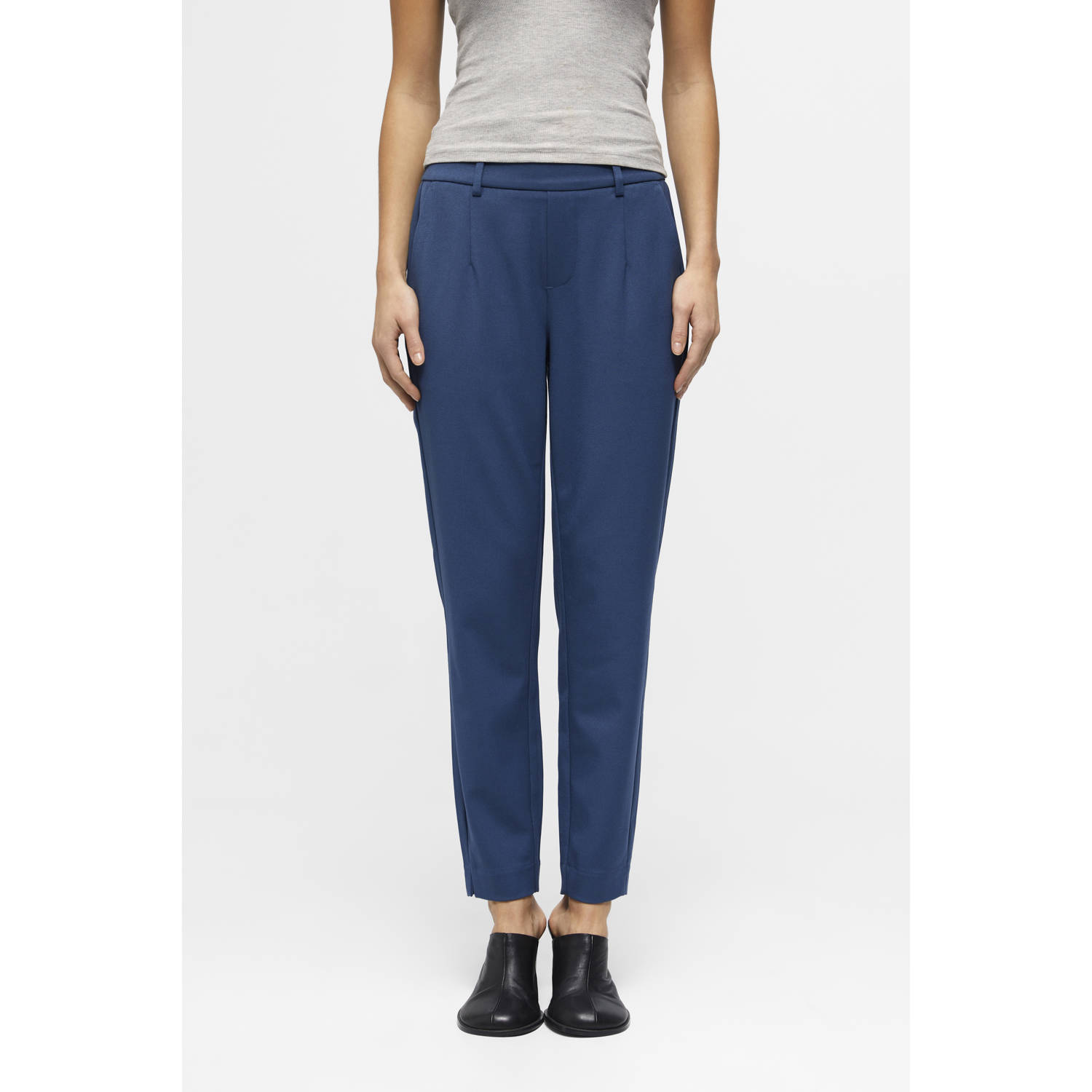 OBJECT straight regular waist casual broek