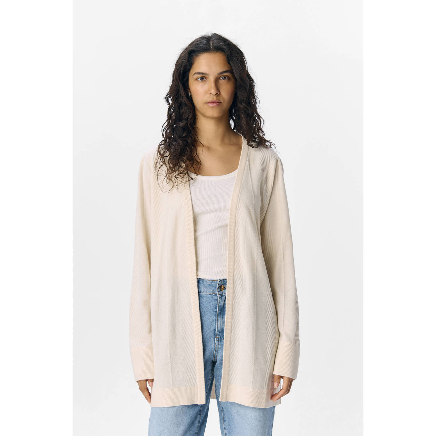 OBJECT lang vest ecru