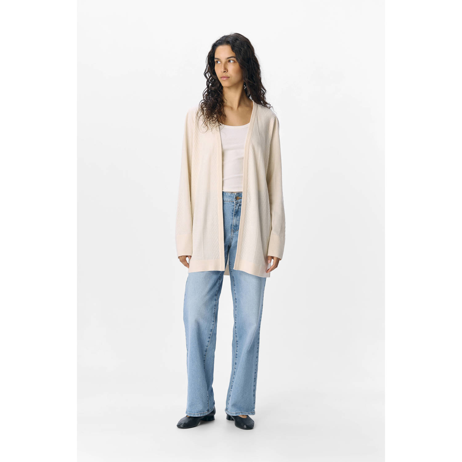 OBJECT lang vest ecru