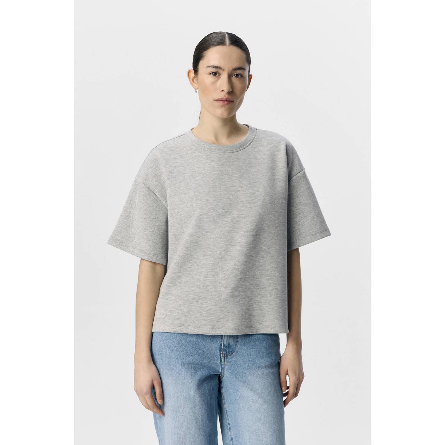 OBJECT Dames Truien & Vesten Objandrea Re 2 4 T-shirt Grijs