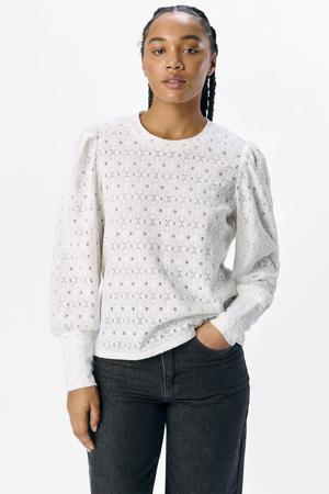 top wit broderie