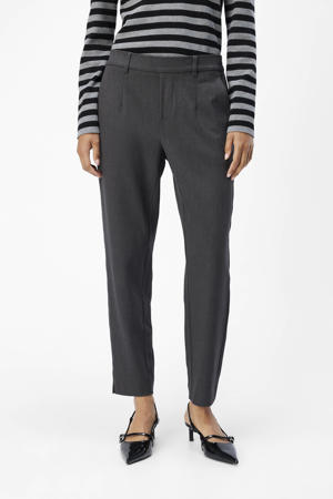 slim fit pantalon OBJLISA grijs