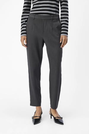 slim fit pantalon OBJLISA grijs