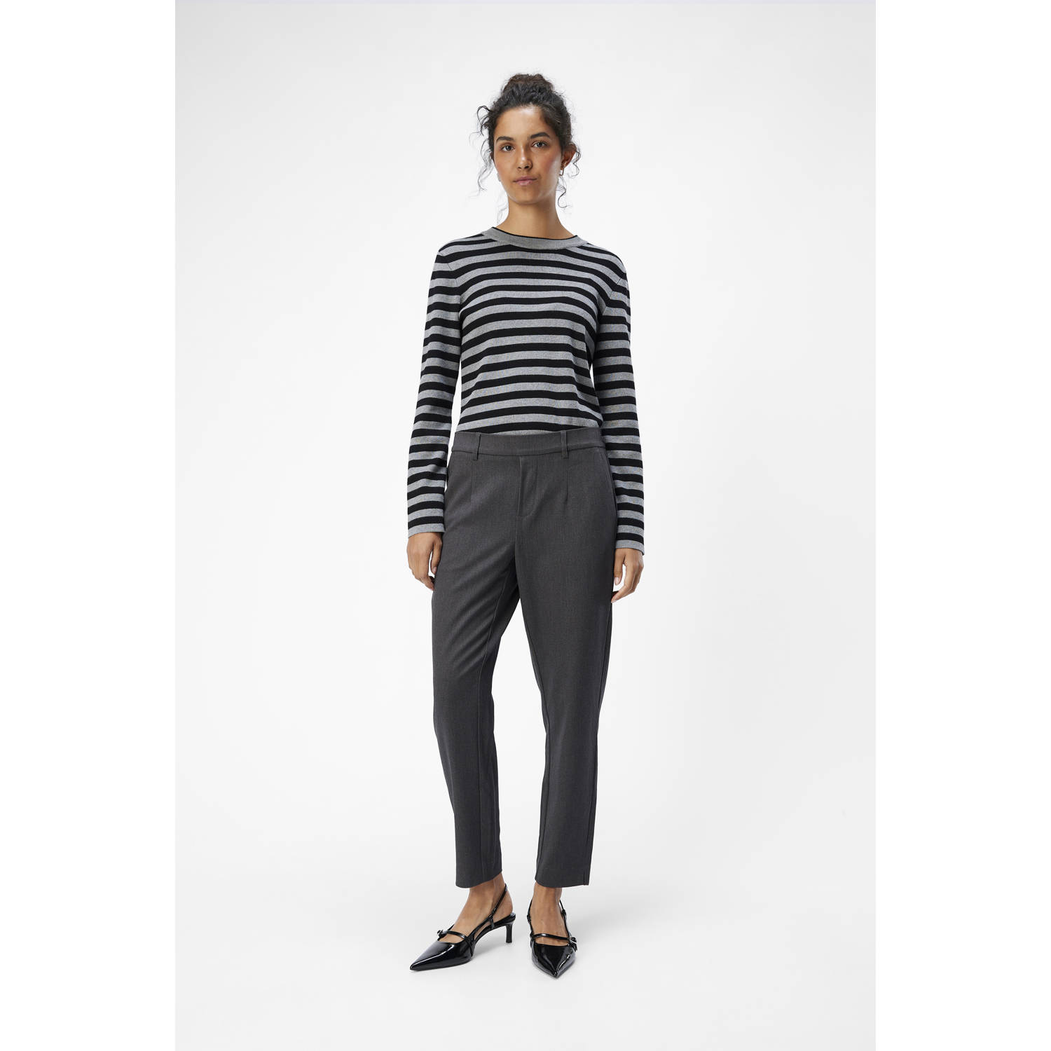 OBJECT straight regular waist casual broek