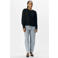 OBJECT top zwart broderie