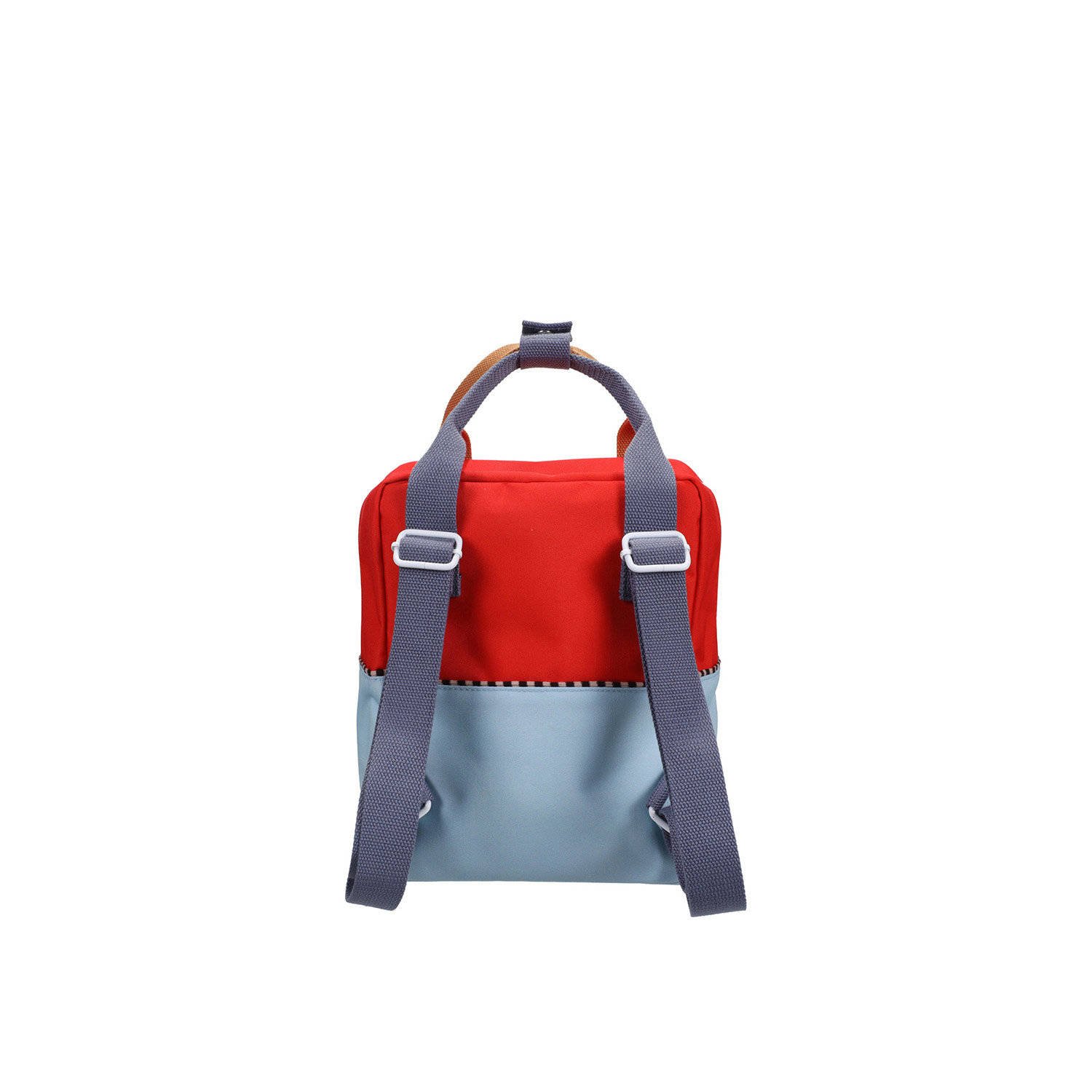 Sticky Lemon rugzak Small Colourblocking Wonders rood lichtblauw