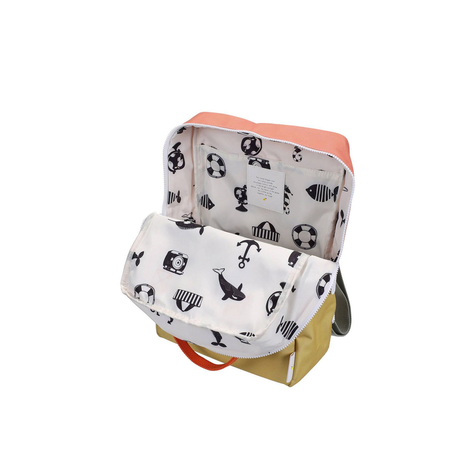 Sticky Lemon rugzak Large Colourblocking Wonders roze geel