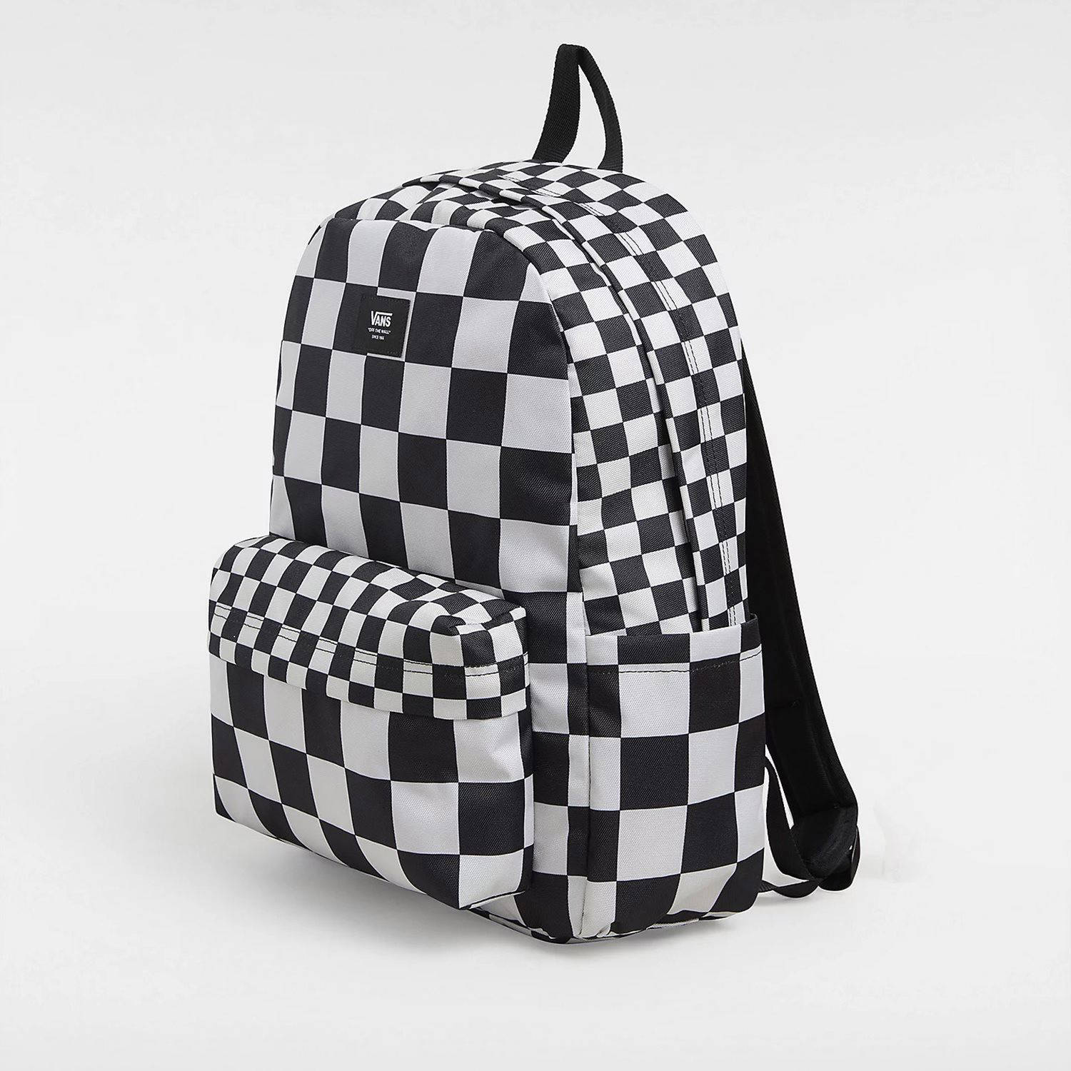 VANS rugzak Old Skool Check zwart wit